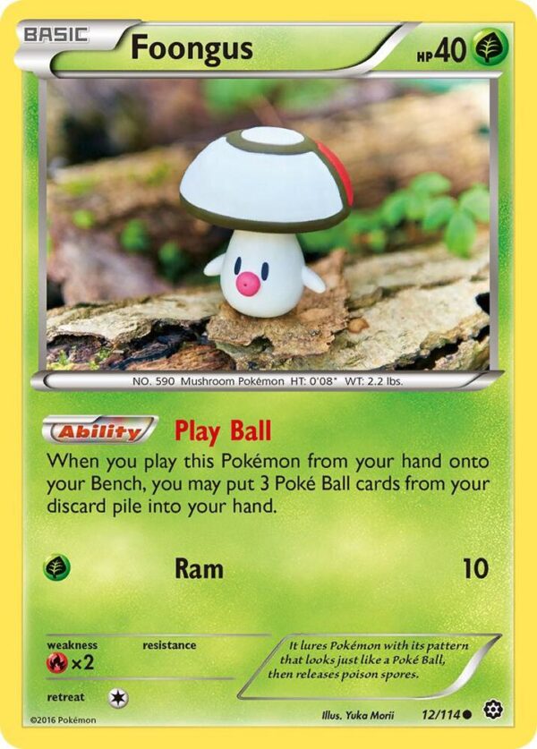 Foongus 12/114 Normal XY – Steam Siege Foongus 12/114 Normal XY – Steam Siege