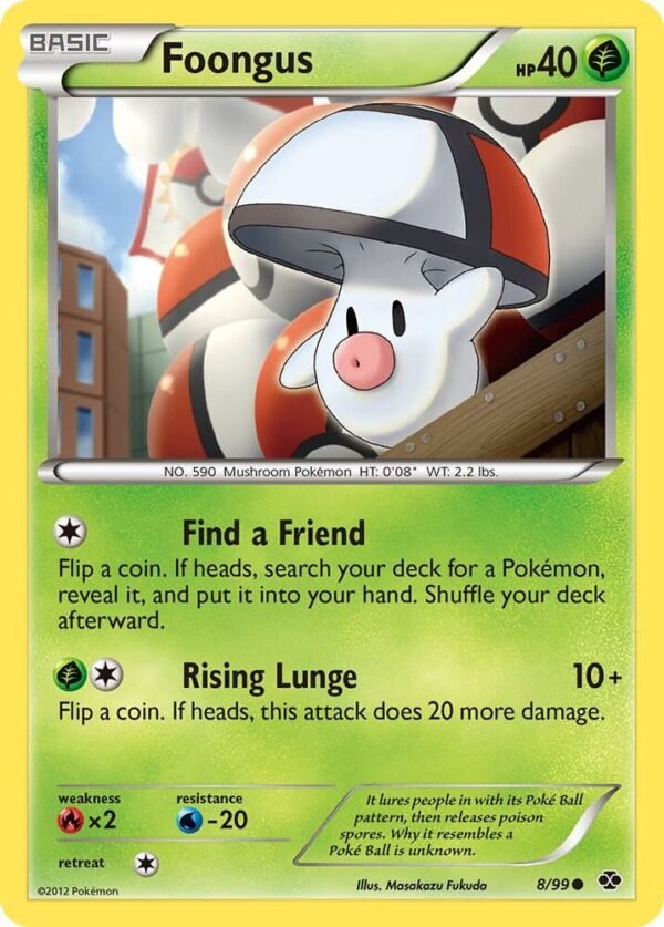 Foongus 8/99 Reverse Holofoil Next Destinies Foongus 8/99 Reverse Holofoil Next Destinies