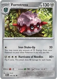 Forretress | 140/182 | Reverse Holofoil | SV10: Destined Rivals