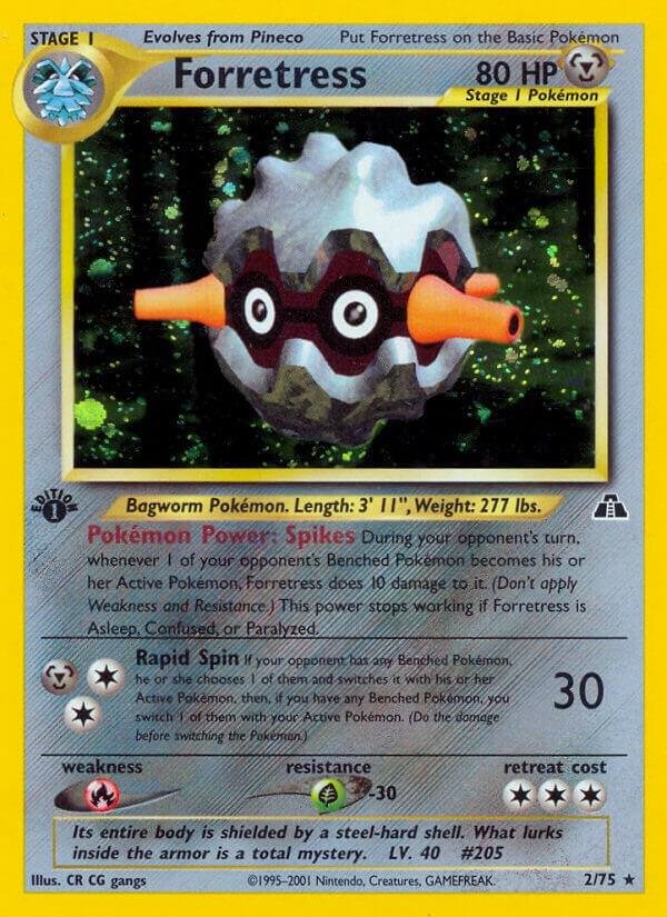 Forretress (2) 02/75 1st Edition Holofoil Neo Discovery
