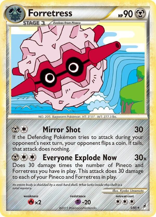Forretress 5/95 Reverse Holofoil Call of Legends Forretress 5/95 Reverse Holofoil Call of Legends