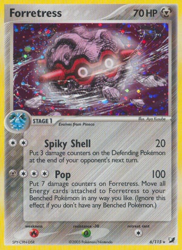 Forretress 6/115 Holofoil Unseen Forces