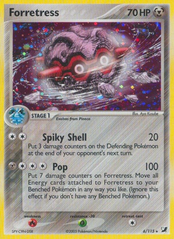 Forretress 6/115 Reverse Holofoil Unseen Forces