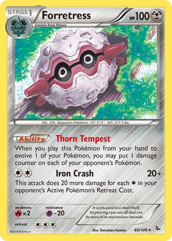 Forretress 60/106 Normal XY – Flashfire Forretress 60/106 Normal XY – Flashfire