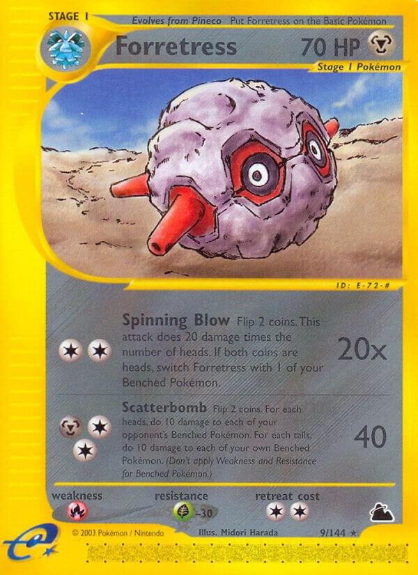 Forretress (9) 009/144 Reverse Holofoil Skyridge
