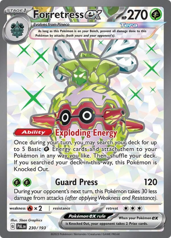 Forretress ex 230/193 Holofoil SV02: Paldea Evolved Forretress ex 230/193 Holofoil SV02: Paldea Evolved