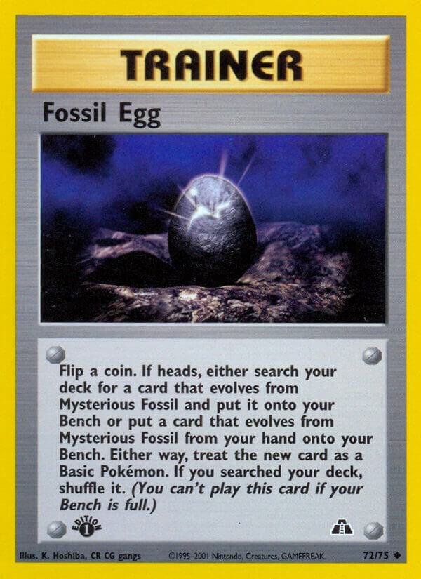 Fossil Egg 72/75 Unlimited Neo Discovery