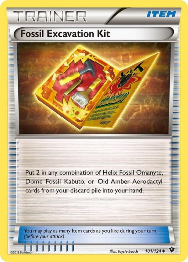 Fossil Excavation Kit 101/124 Reverse Holofoil XY – Fates Collide Fossil Excavation Kit 101/124 Reverse Holofoil XY – Fates Collide