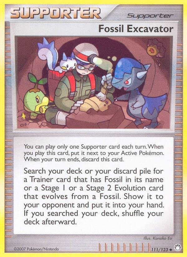 Fossil Excavator 111/123 Reverse Holofoil Mysterious Treasures Fossil Excavator 111/123 Reverse Holofoil Mysterious Treasures