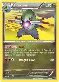 Fraxure (14) | 14/20 | Holofoil | Dragon Vault