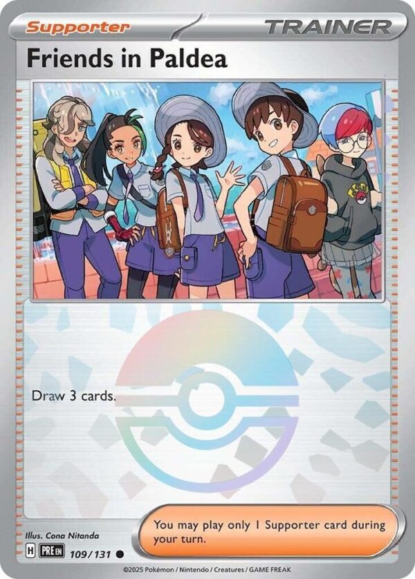 Friends in Paldea 109/131 (Poke Ball Pattern) Holofoil SV: Prismatic Evolutions