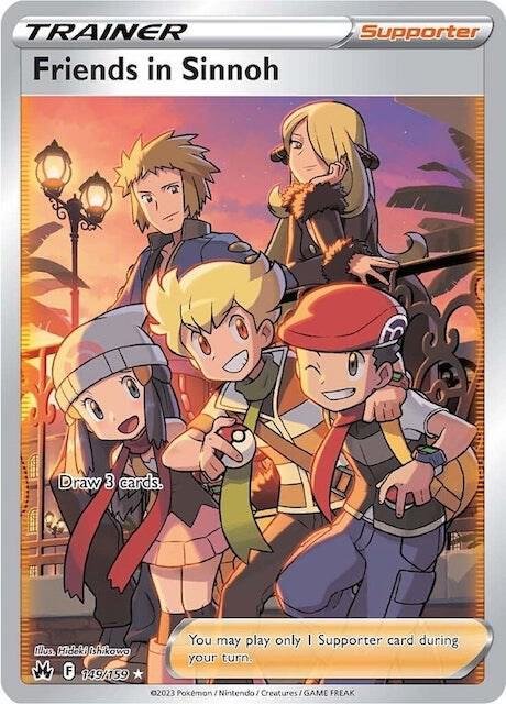 Friends in Sinnoh (Full Art) 149/159 Holofoil Crown Zenith Friends in Sinnoh (Full Art) 149/159 Holofoil Crown Zenith