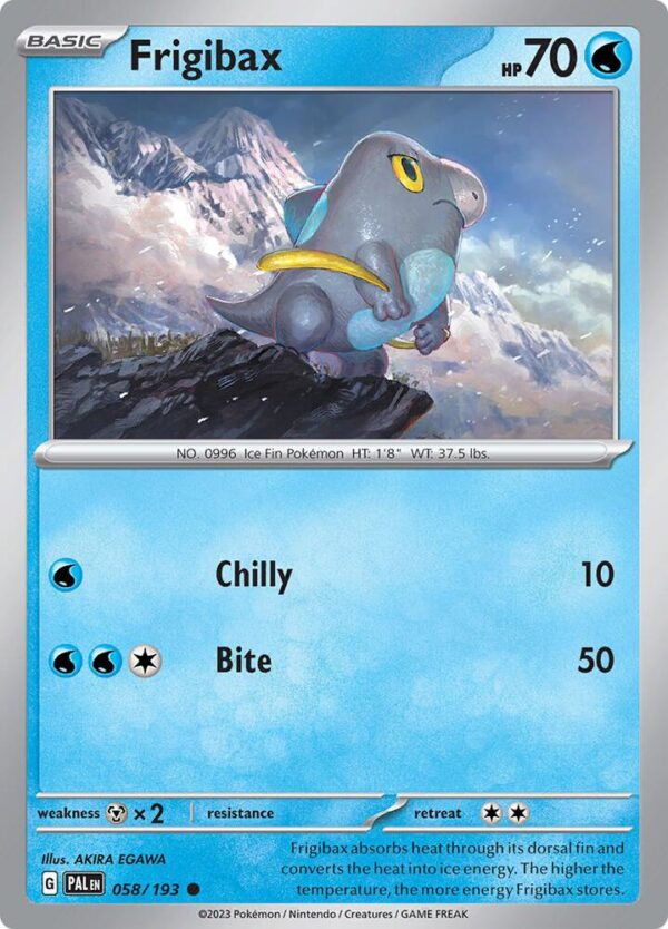 Frigibax 058/193 Normal SV02: Paldea Evolved Frigibax 058/193 Normal SV02: Paldea Evolved