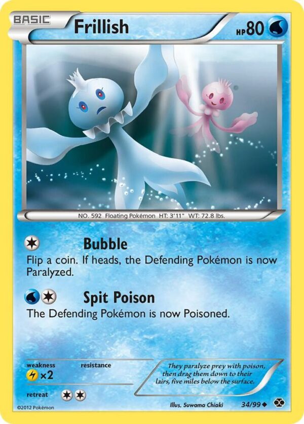 Frillish 34/99 Reverse Holofoil Next Destinies Frillish 34/99 Reverse Holofoil Next Destinies