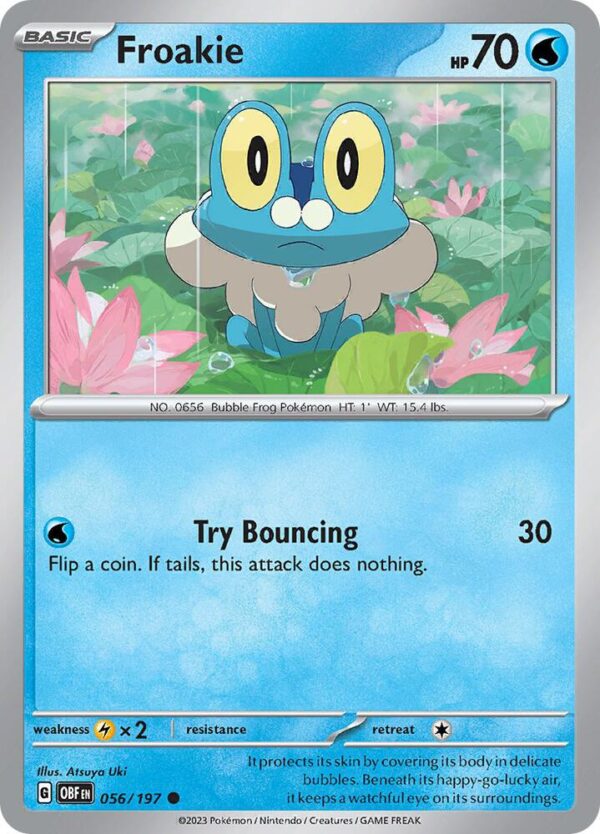 Froakie 056/197 Normal SV03: Obsidian Flames Froakie 056/197 Normal SV03: Obsidian Flames