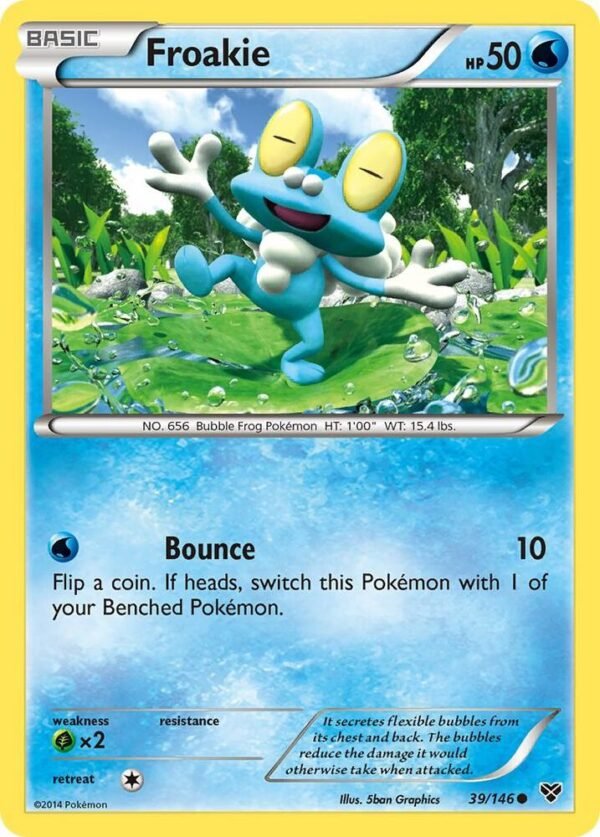 Froakie 39/146 Reverse Holofoil XY Base Set Froakie 39/146 Reverse Holofoil XY Base Set
