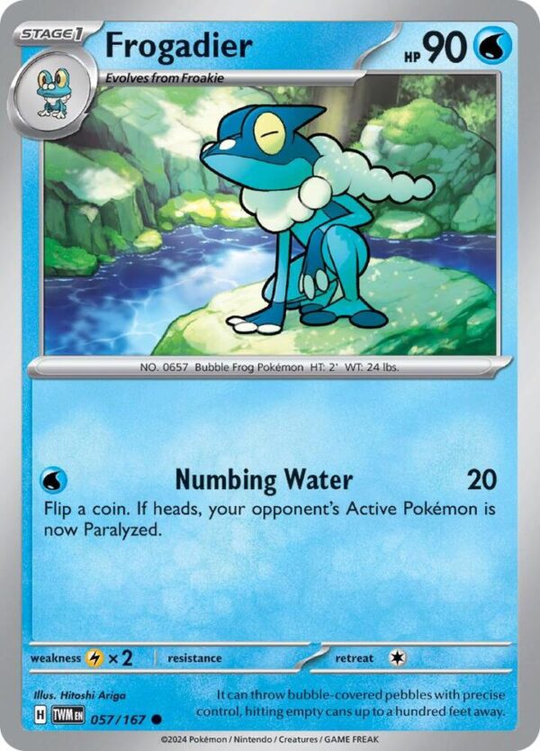Frogadier 057/167 Reverse Holofoil SV06: Twilight Masquerade