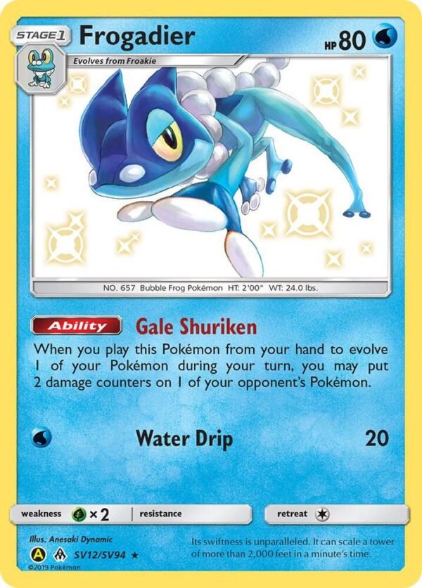 Frogadier SV12/SV94 Holofoil Hidden Fates: Shiny Vault
