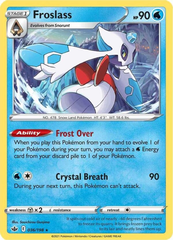 Froslass 036/198 Holofoil SWSH06: Chilling Reign