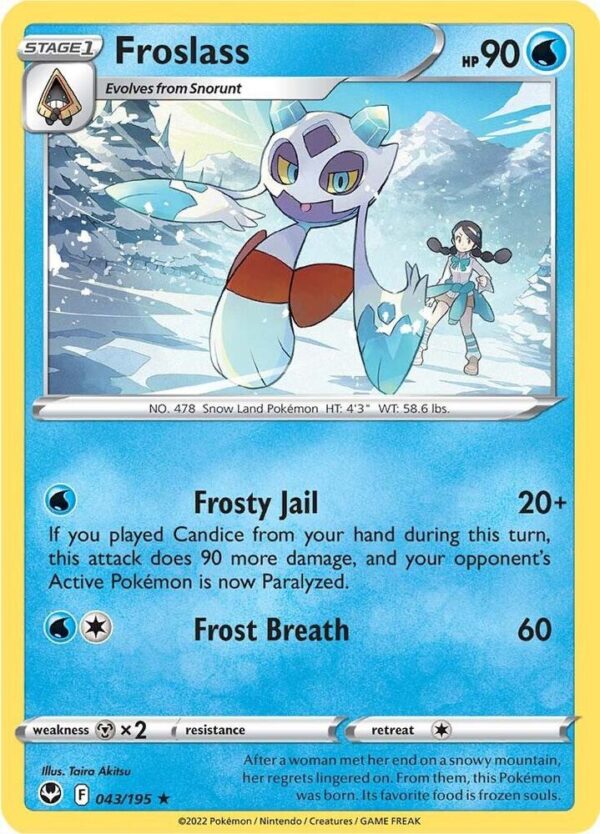 Froslass 043/195 Reverse Holofoil SWSH12: Silver Tempest