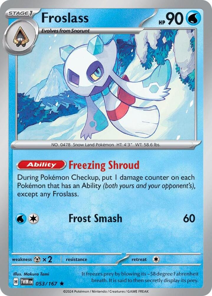 Froslass 053/167 Holofoil SV06: Twilight Masquerade