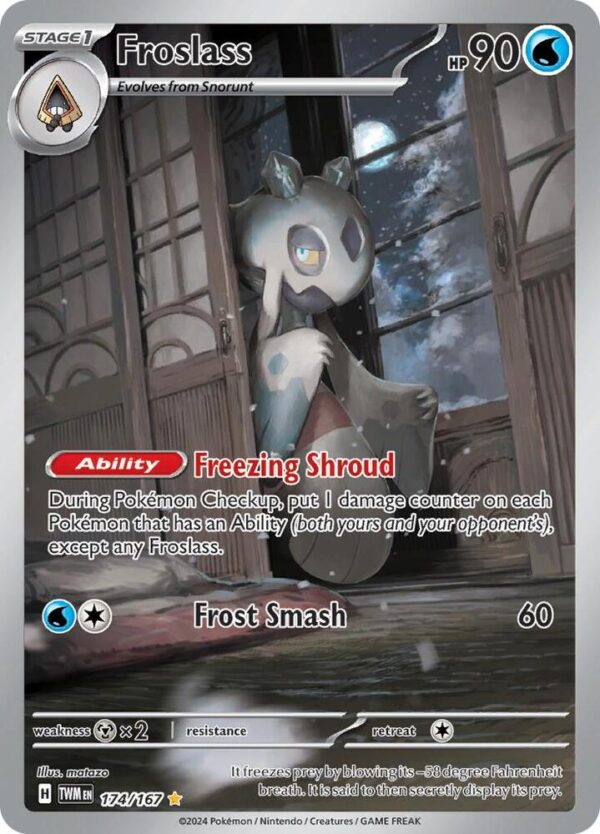 Froslass 174/167 Holofoil SV06: Twilight Masquerade Froslass 174/167 Holofoil SV06: Twilight Masquerade