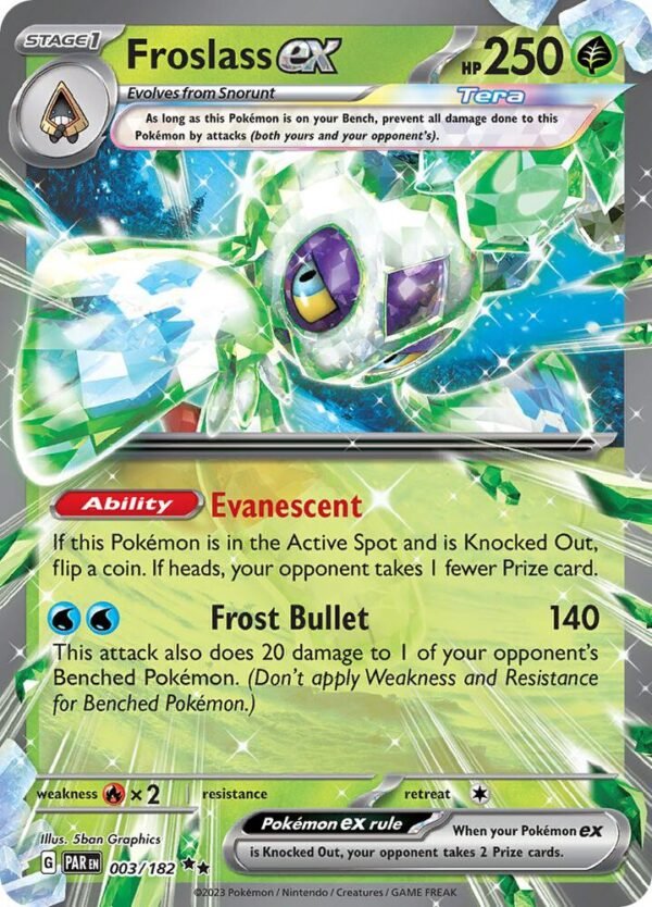 Froslass ex 003/182 Holofoil SV04: Paradox Rift Froslass ex 003/182 Holofoil SV04: Paradox Rift