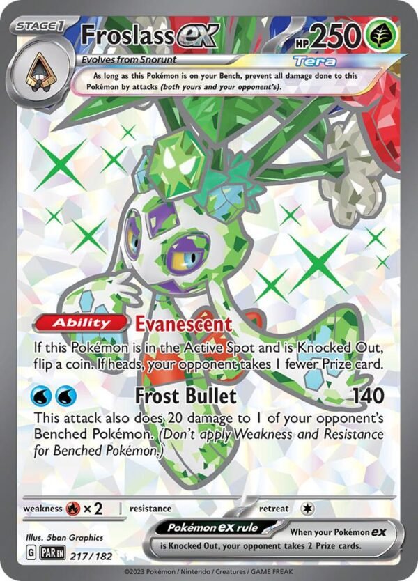 Froslass ex 217/182 Holofoil SV04: Paradox Rift Froslass ex 217/182 Holofoil SV04: Paradox Rift