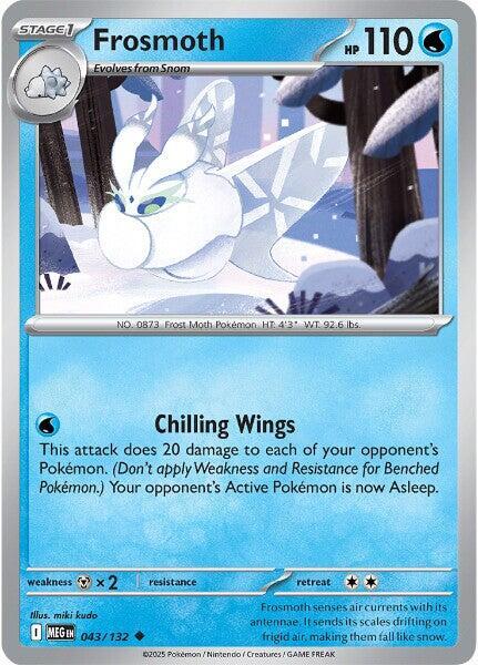 Frosmoth 043/132 Reverse Holofoil ME01: Mega Evolution