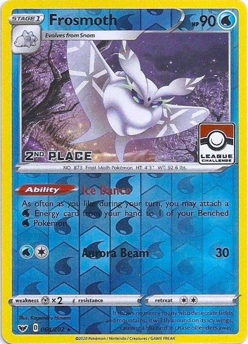 Frosmoth 064/202 (League Challenge) [2nd Place] Reverse Holofoil League & Championship Cards