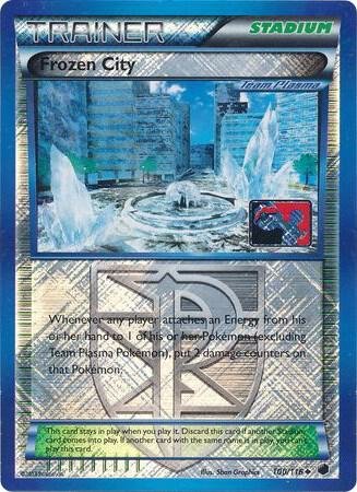 Frozen City (Team Plasma) 100/116 (League Promo) Reverse Holofoil League & Championship Cards