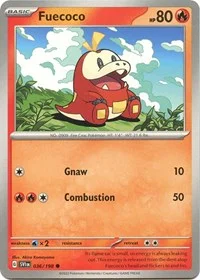 Fuecoco | 036/198 | Reverse Holofoil | SV01: Scarlet & Violet Base Set