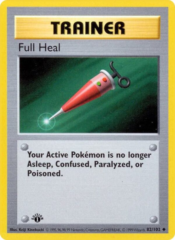 Full Heal 082/102 1st Edition Base Set (Shadowless)