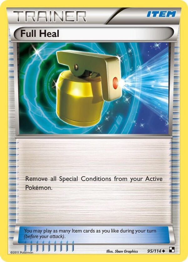 Full Heal 95/114 Reverse Holofoil Black and White Full Heal 95/114 Reverse Holofoil Black and White