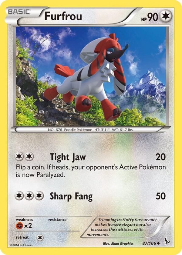 Furfrou 87/106 Normal XY – Flashfire