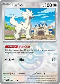 Furfrou (Master Ball Pattern) | 088/131 | Holofoil | SV: Prismatic Evolutions