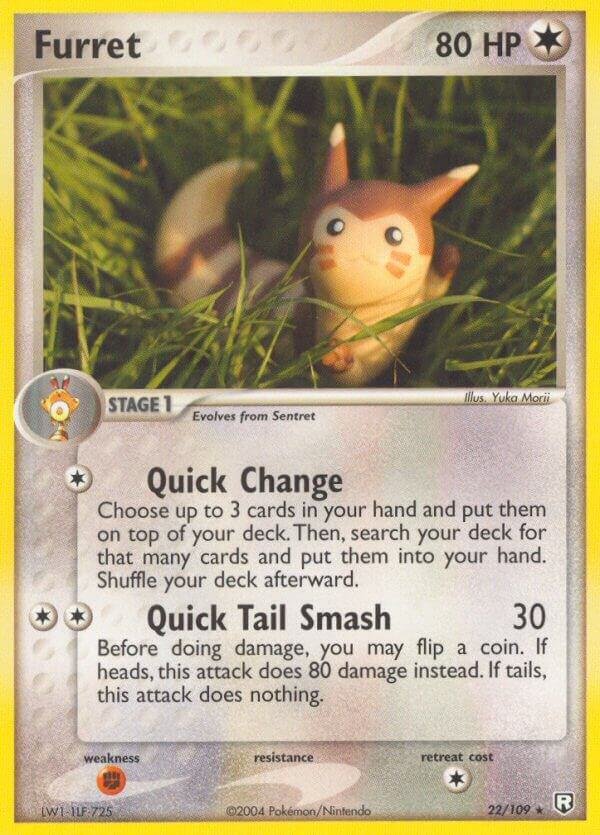 Furret 22/109 Reverse Holofoil Team Rocket Returns Furret 22/109 Reverse Holofoil Team Rocket Returns