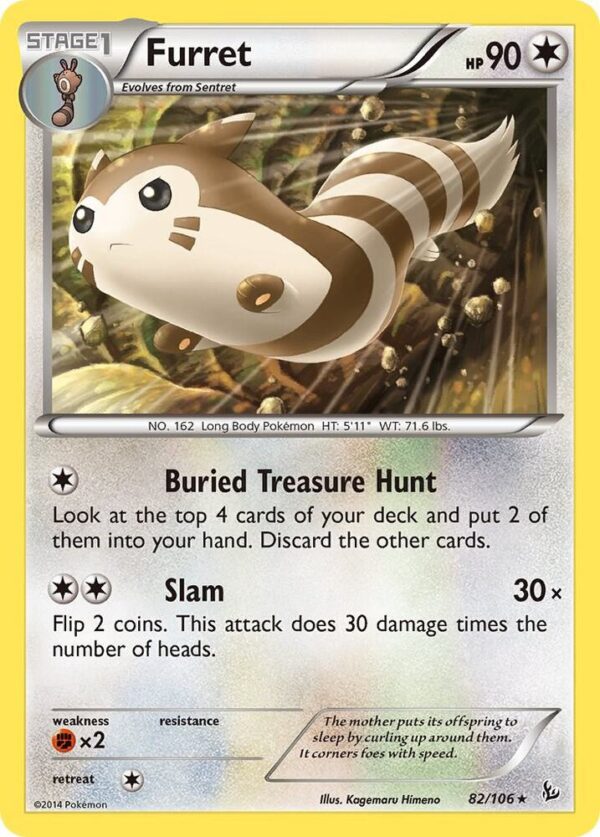 Furret 82/106 Normal XY – Flashfire