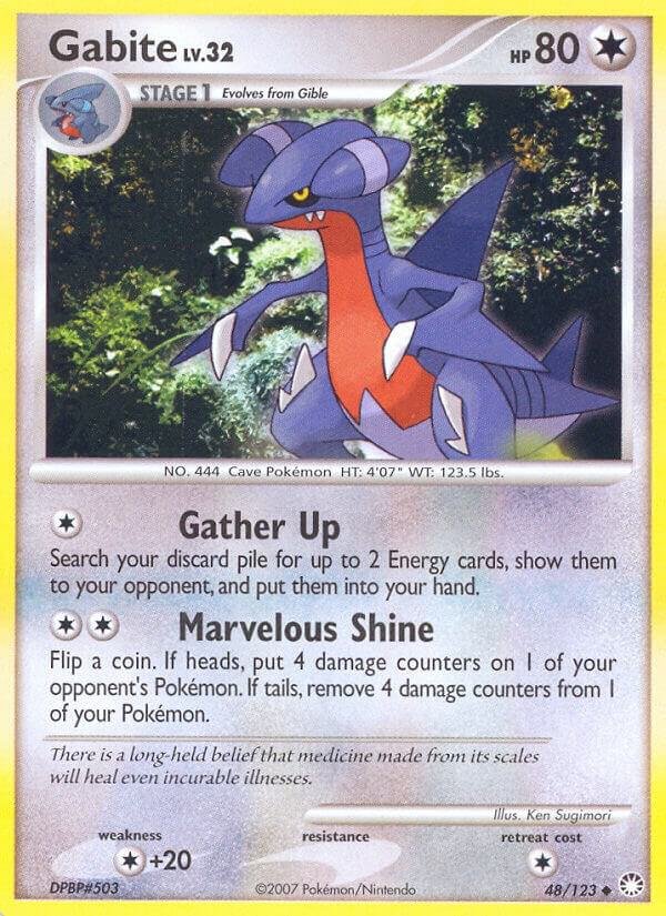 Gabite 48/123 Reverse Holofoil Mysterious Treasures Gabite 48/123 Reverse Holofoil Mysterious Treasures