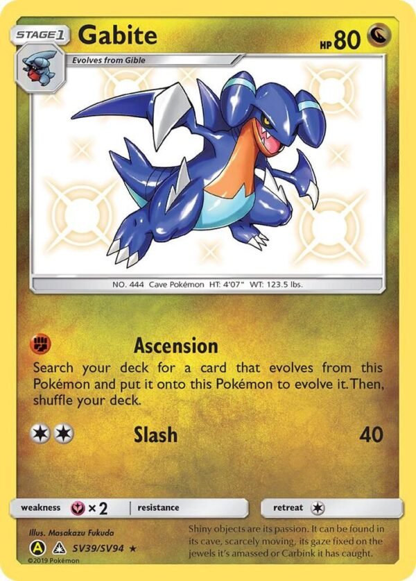 Gabite SV39/SV94 Holofoil Hidden Fates: Shiny Vault