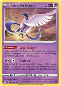 Galarian Articuno | 063/203 | Normal | Deck Exclusives