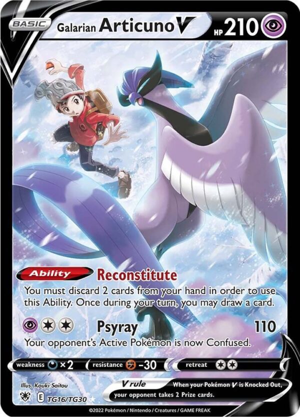 Galarian Articuno V TG16/TG30 Holofoil SWSH10: Astral Radiance Trainer Gallery Galarian Articuno V TG16/TG30 Holofoil SWSH10: Astral Radiance Trainer Gallery