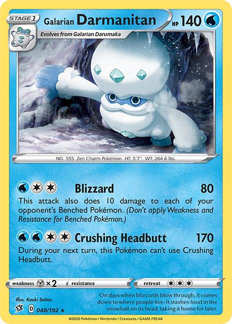 Galarian Darmanitan 048/192 Reverse Holofoil SWSH02: Rebel Clash