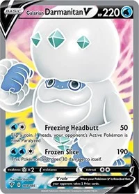 Galarian Darmanitan V (Full Art) | 169/185 | Holofoil | SWSH04: Vivid Voltage