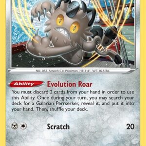 Galarian Meowth 126/192 Reverse Holofoil SWSH02: Rebel Clash