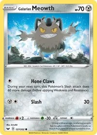 Galarian Meowth | 127/202 | Reverse Holofoil | SWSH01: Sword & Shield Base Set