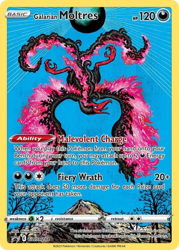 Galarian Moltres SWSH284 Holofoil SWSH: Sword & Shield Promo Cards