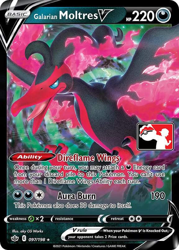 Galarian Moltres V 097/198 Holofoil Prize Pack Series Cards