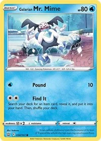 Galarian Mr. Mime | 034/163 | Reverse Holofoil | SWSH05: Battle Styles