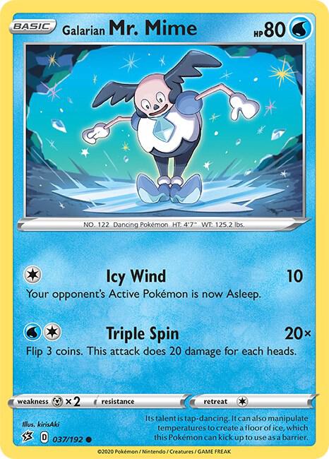 Galarian Mr. Mime 037/192 Normal SWSH02: Rebel Clash Galarian Mr. Mime 037/192 Normal SWSH02: Rebel Clash